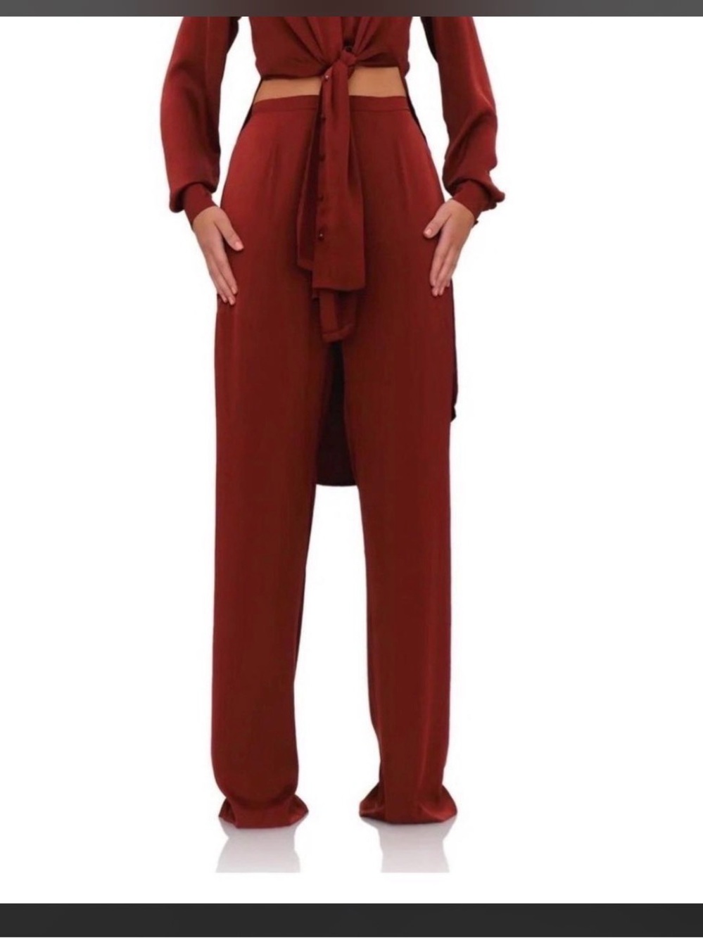 Andrea Iyamah Uchi Pants in Chocolate NWT